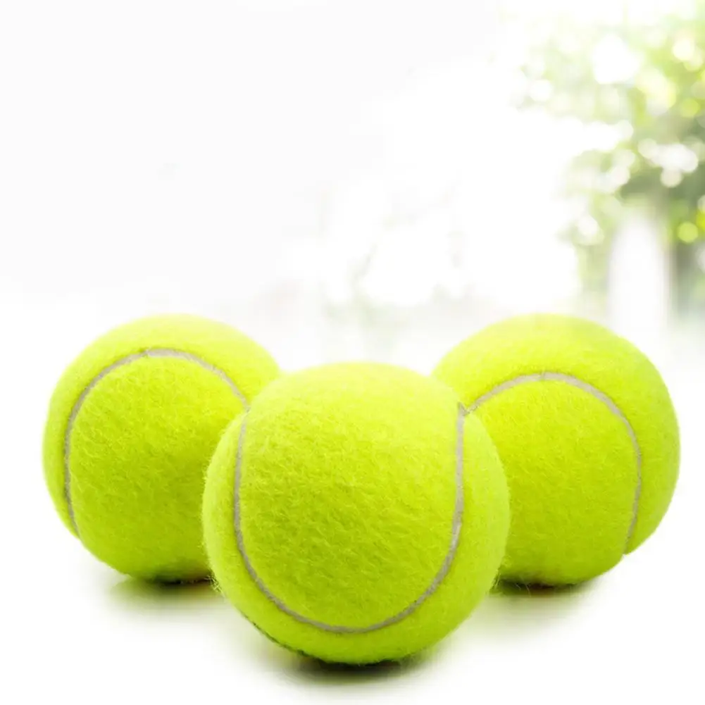

15PC Tennis Ball High Elasticity Training Entertainment Tennis Competition Training Elastic Fiber Rubber Outdoor Tenni Ball