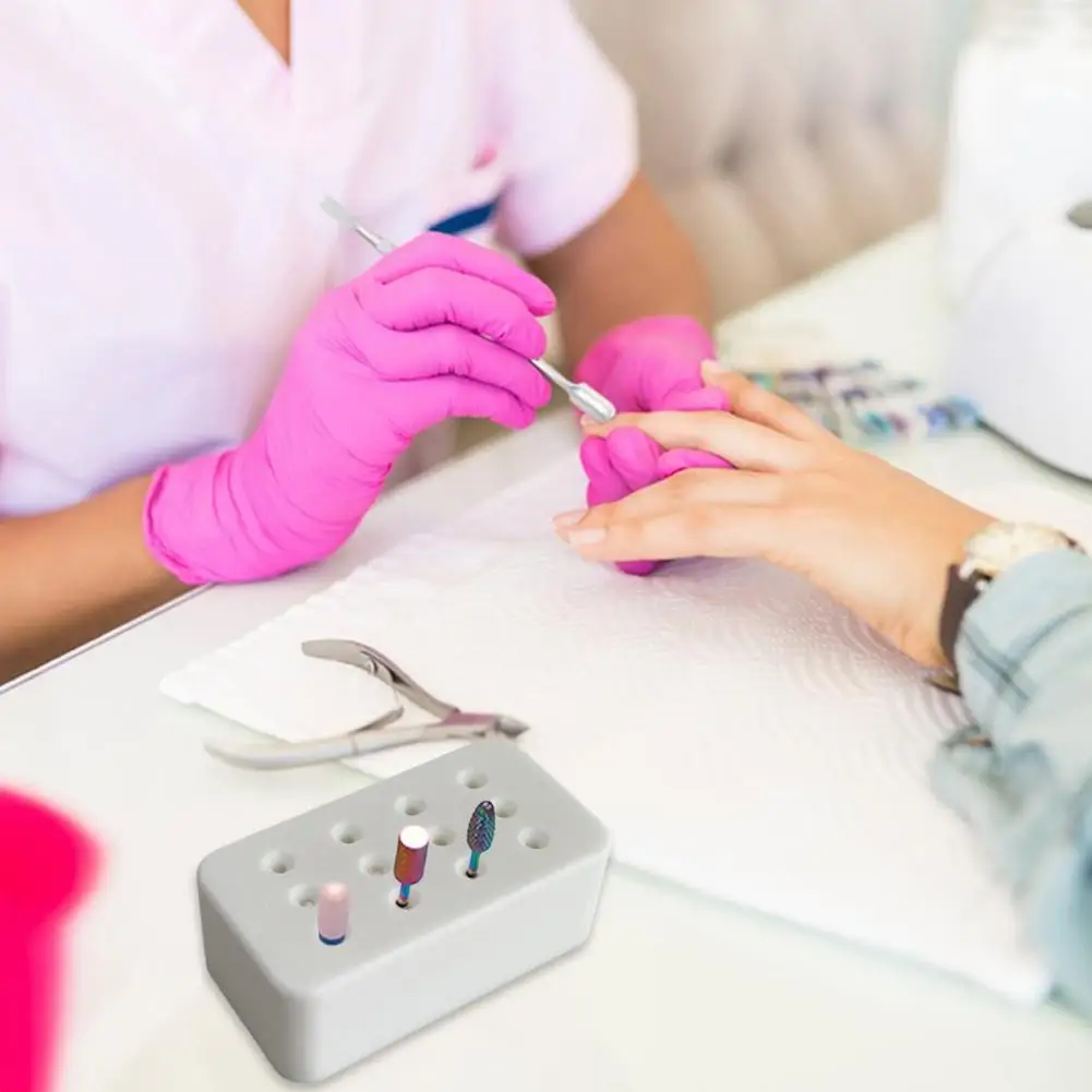 Maniküre-Werkzeug, multifunktionaler Organizer, Nagelbohrer-Halter, Organizer mit 12/80 Löchern, platzsparender Maniküre-Ausstellungsständer