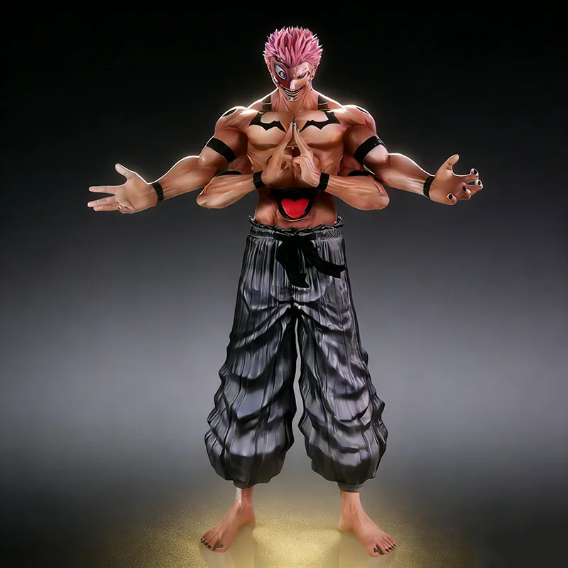 

30cm Anime Jujutsu Kaisen Action Figures Itadori Yuji & Ryomen Sukuna GK Figure Model Desktop Statue Collectible Gift for Boy