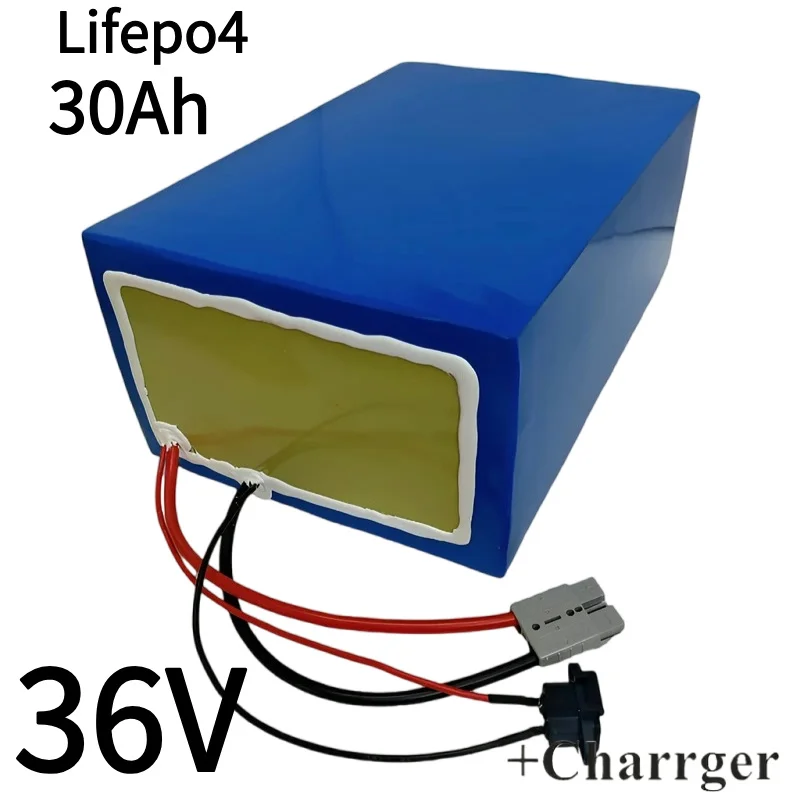 

Paquete de batería de litio lifepo4, 36v, 30Ah, 35A, BMS, 280x150x130mm, para Triciclo de 500W, 1000W, carrito go de dos ruedas