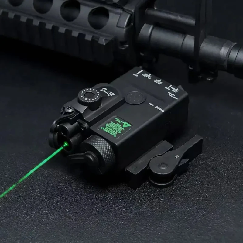 صندوق بطارية صغير A2 PEQ أحمر أخضر ليزر قابل للتعديل سريع الإصدار ذيل الماوس مؤشر تكتيكي صغير ملحقات لعبة الرسوم المتحركة