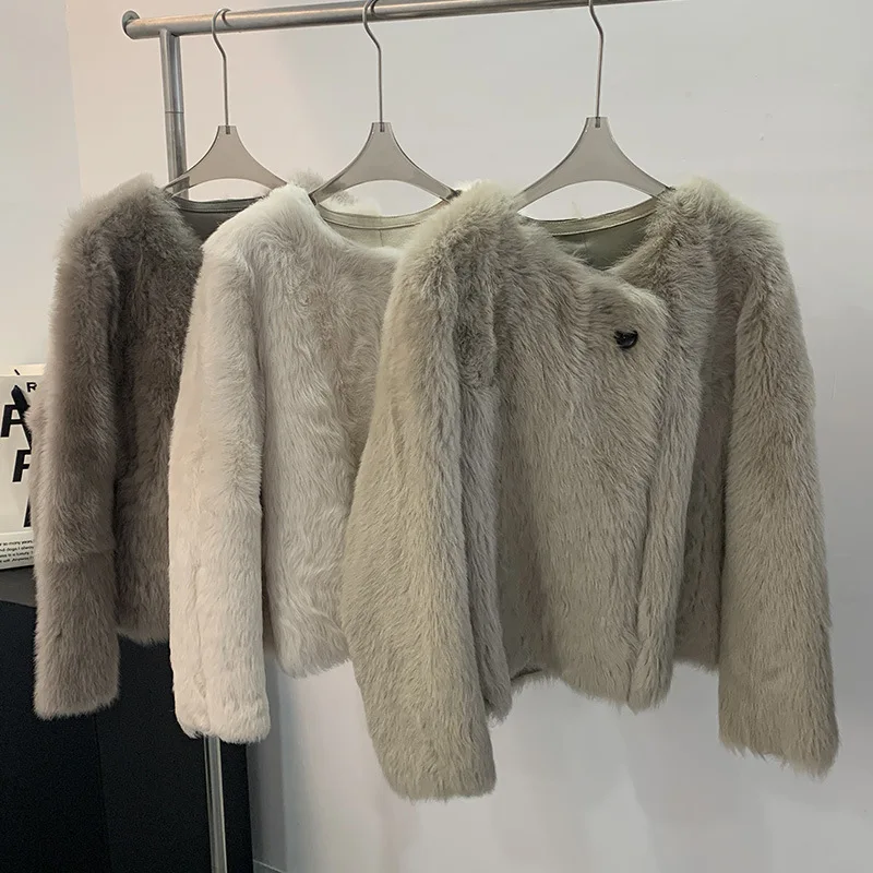 Fur Coat Female Lambswool True Wool New Fur Coat Female Short Paragraph