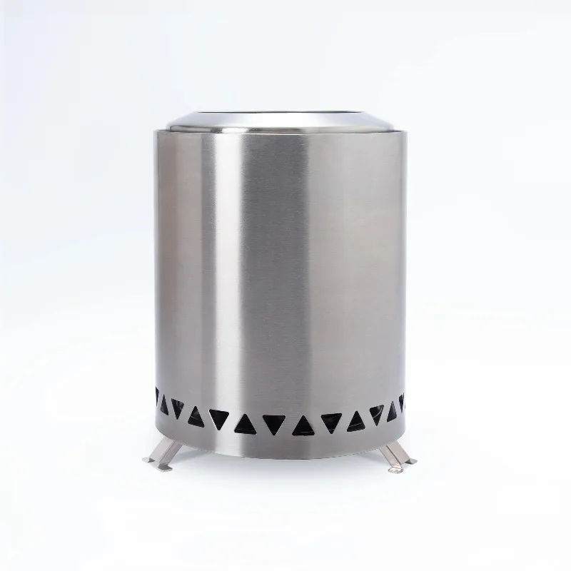 

Portable stainless steel dining table fire pit stove outdoor camping wood stove
