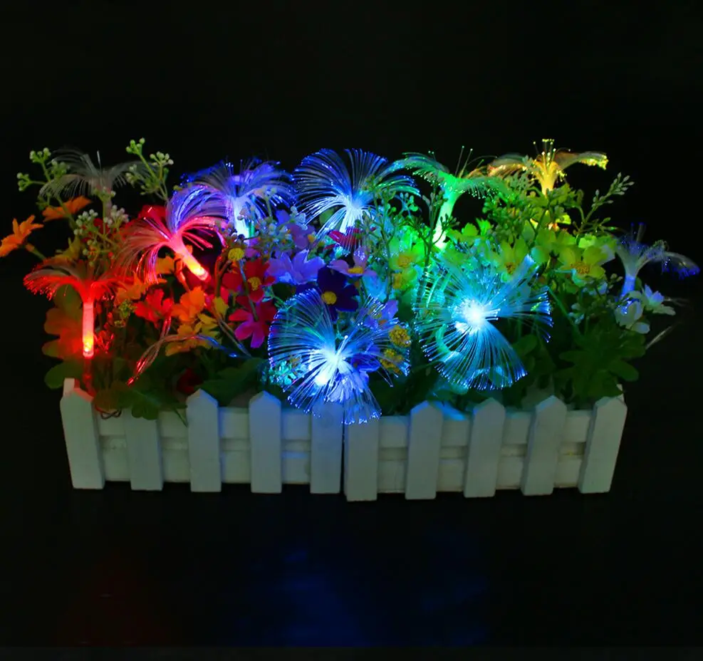 Fiber Optic Fairy String Lights 10M 100 LED Starburst Firework Christmas Decor Lamp for Party Home Patio Garden  Waterproof