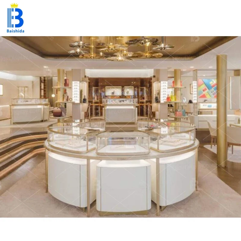 custom.Commercial Jewelry Store Interior Design Glass Display and Showcases Showcase Jewelry