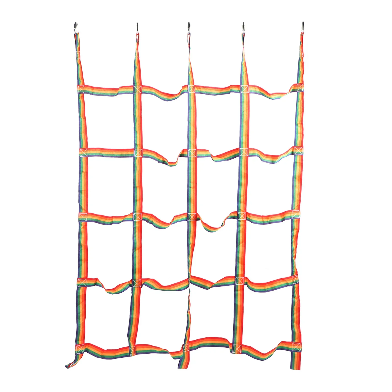 Climbing Cargo Net, Kids Climbing Net, Outdoor Climbing Rope Ladder, High Load Capacity, PP Fiber, 57x72 Inch, For Active Play