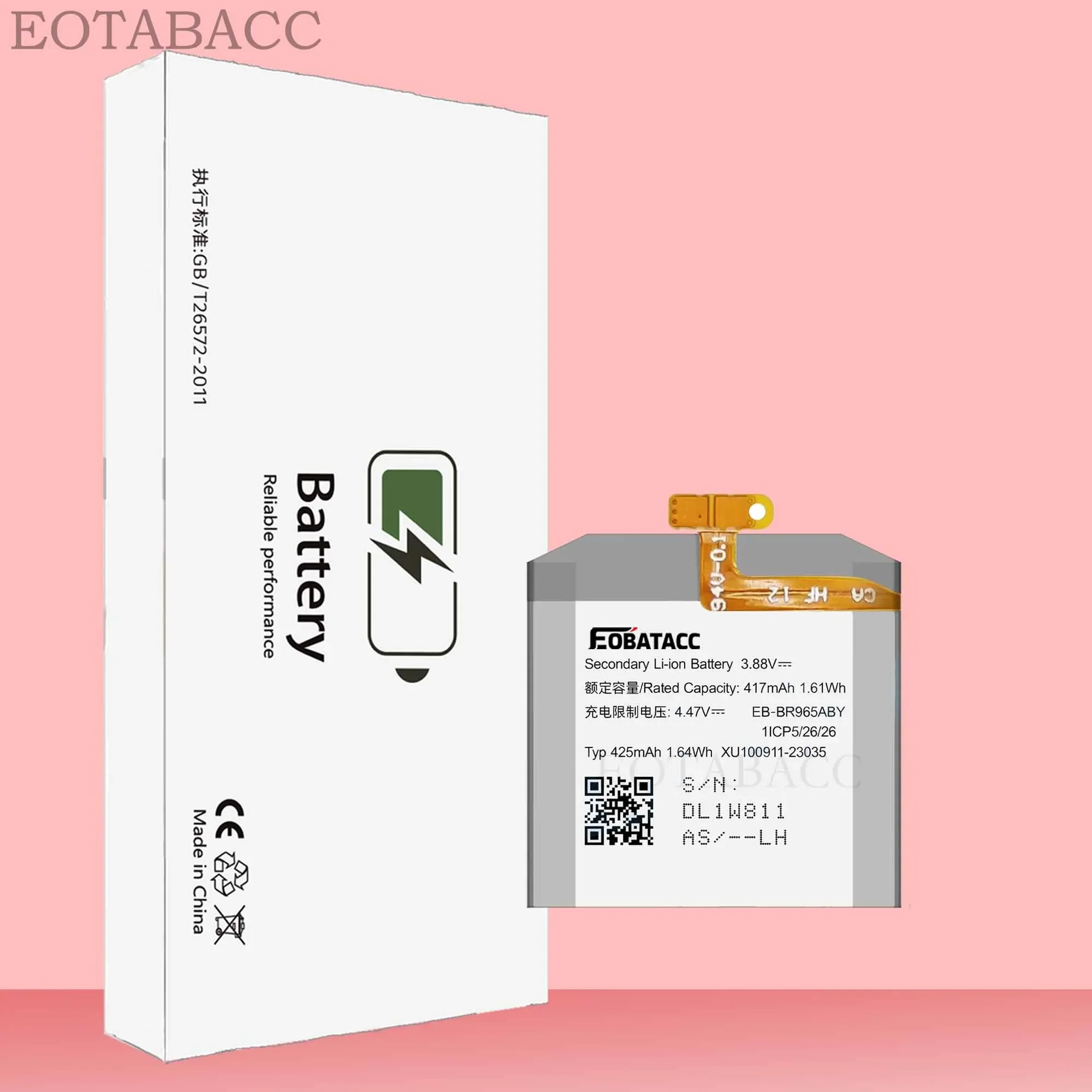 EOTABACC 100% оригинальная новая сменная батарея EB-BR965ABY для SAMSUNG Watch 6 Classic 47 мм, умные часы, аккумулятор для телефона + инструменты