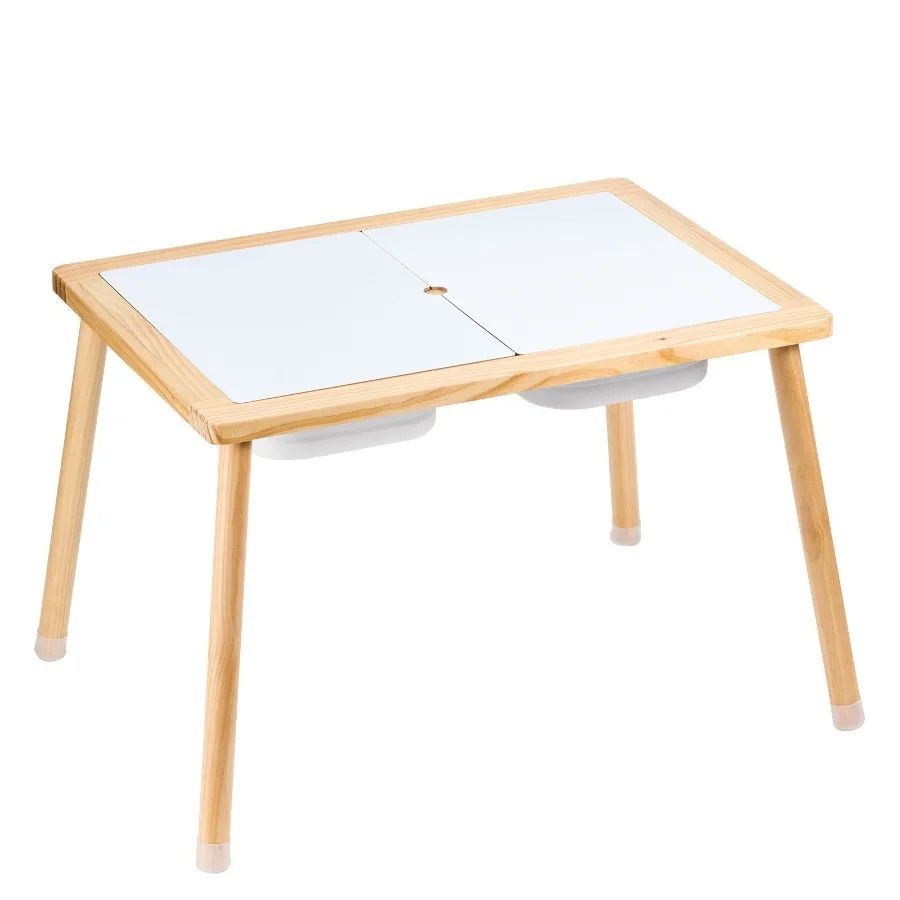 

Sensory Table for Toddlers Activity Table with 3 Foldable Storage Bins DoubleSided Board Indoor Outdoor Play Sand and Water Ta