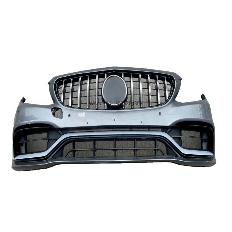

The New High Quality C63W205 Coupe Front Bumper Assembly Surrounds the Bumper Grille Waterfall Center Mesh for
