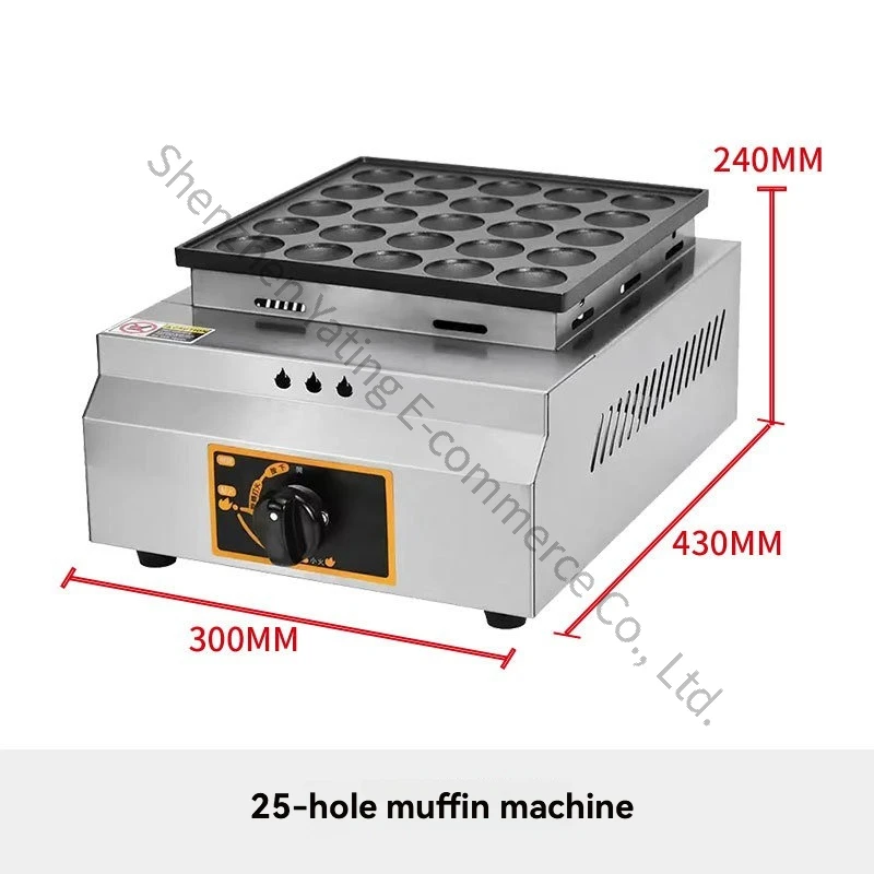 1pc Electric Causeway Grill Electromechanical Heating Oven Baking Oven Temperature Controlled Muffin Machine Pancake PanMachine