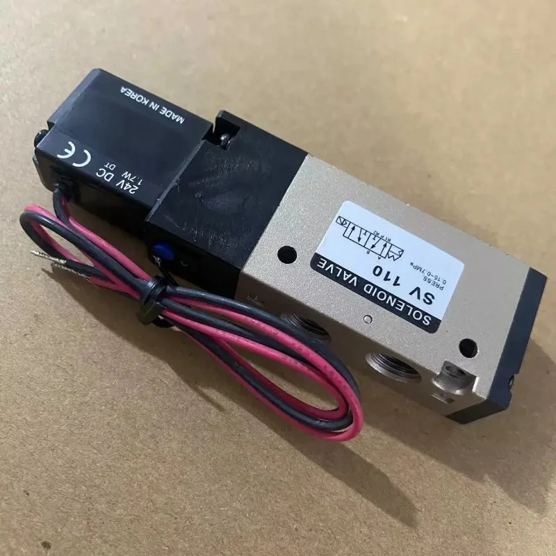 SV110 Pneumatic Solenoid Valve, 5/2 Way Directional Control Valve AC220V DC24V