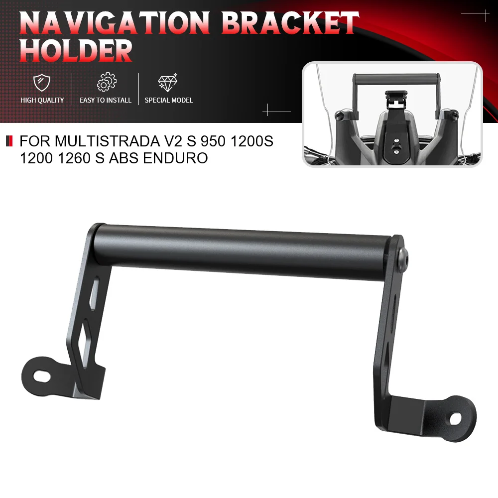 

For Ducati Multistrada V2 S 950 1200S 1200 1260 S ABS Enduro Navigation Bracket GPS Holder Mount V2S Motorbike Accessories