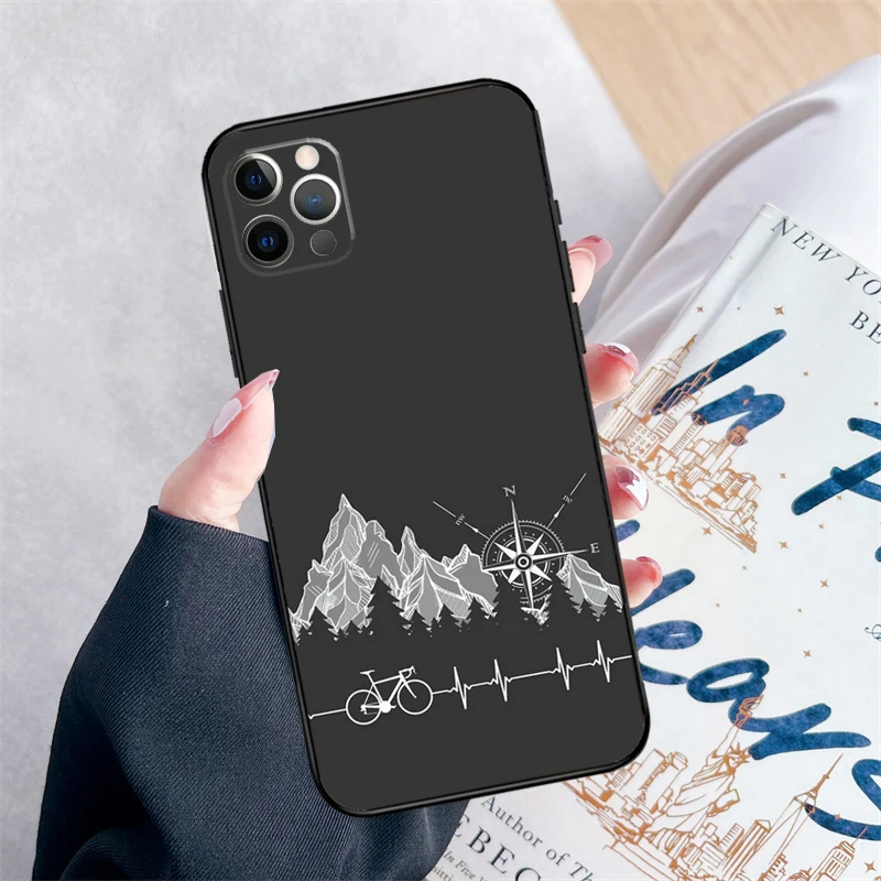 Mountain Bike Cycling Phone Case For iPhone 14 13 12 11 15 16 Pro Max Mini X XS Max XR 7 8 Plus Cover image 4
