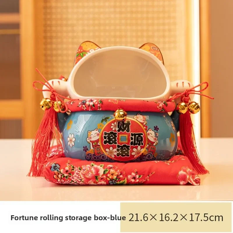 

Ceramic Maneki Neko Piggy Bank Ornaments, Gift Creative Store Storage Boxes, Candy Decorations, Opening Living Room