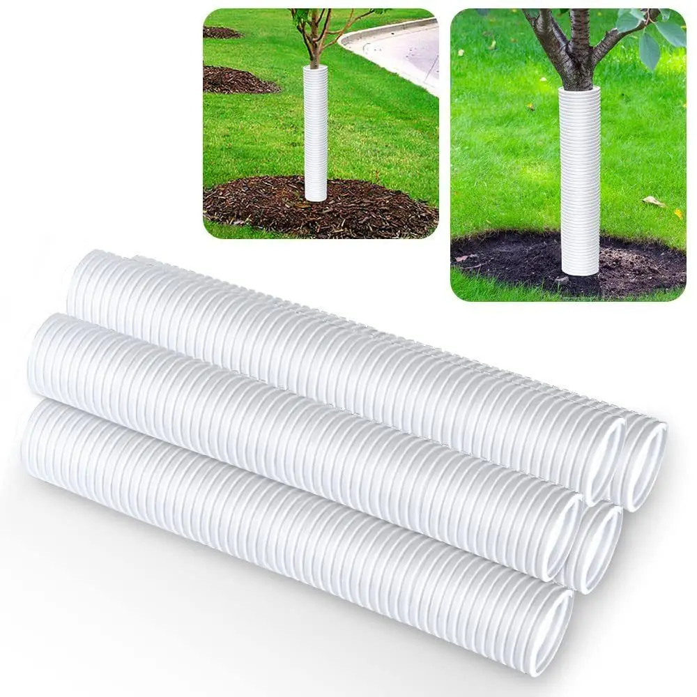 New Plastic Tree Trunk Protector Reusable Sleeve Trunk Protective Covers Garden Supplies Protect Seedlings Bark Protector Tube