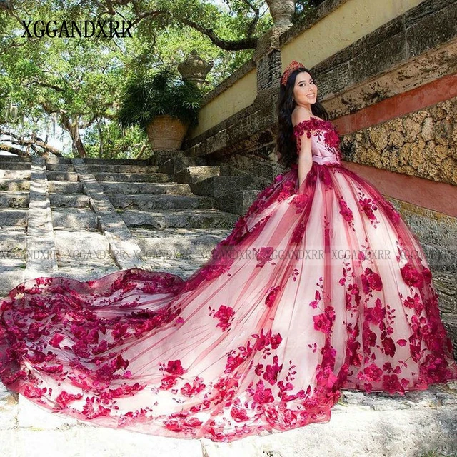 Vestidos con fashion flores rojas