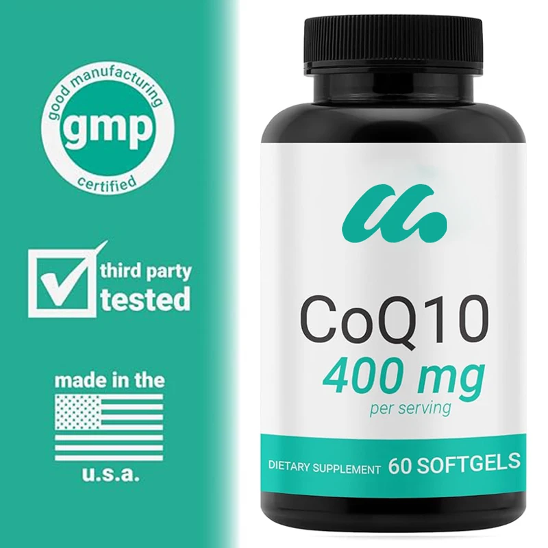 CoQ10 400mg Soft Capsules - High Quality Coenzyme Q10- Co Q10-60 Liquid Soft Capsules