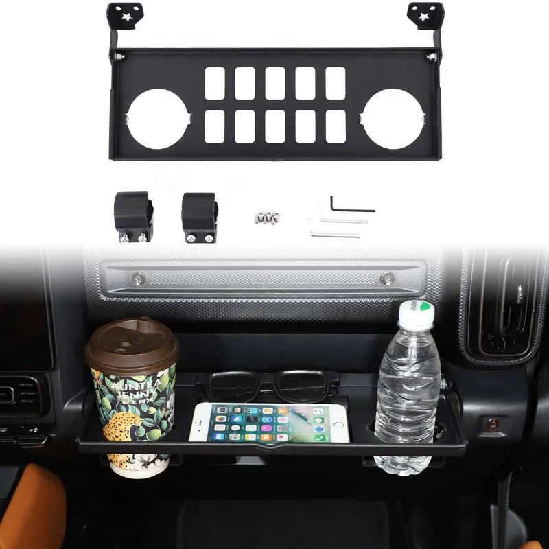 

For Haval Raptors 2023-2025 Car Passenger Instrument Panel Multifunctional Storage Rack Aluminum Alloy Car Accessories