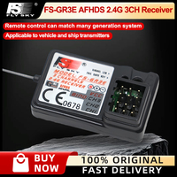Flysky FS-GR3E AFHDS 2.4G 3CH Receiver Suit for GT3B GT2 GT3C transmitter easy to bind and very fast link-up
