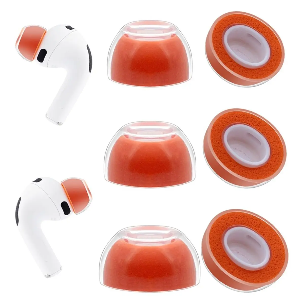 Ear Tips Replacement for 3 (3rd Generation 2025), Memory Foam Tips with Premium Soft Silicone