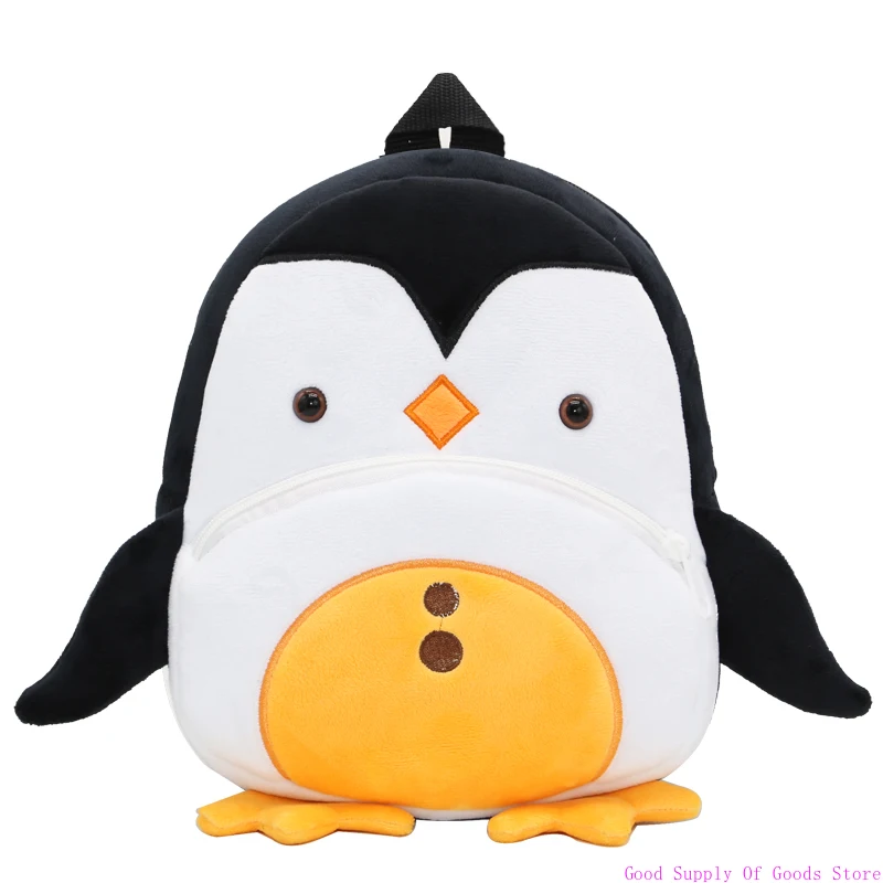 Детская сумка, рюкзак для мальчиков и девочек, детский плюшевый рюкзак с милыми животными и пингвинами, школьная сумка для детского сада