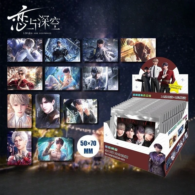 Love and Deepspace Sylus Xavier Zayne Caleb Kühlschrankmagnet Blindbox kreative hochwertige Cartoon-gedruckte Acryl-Magnetkarte
