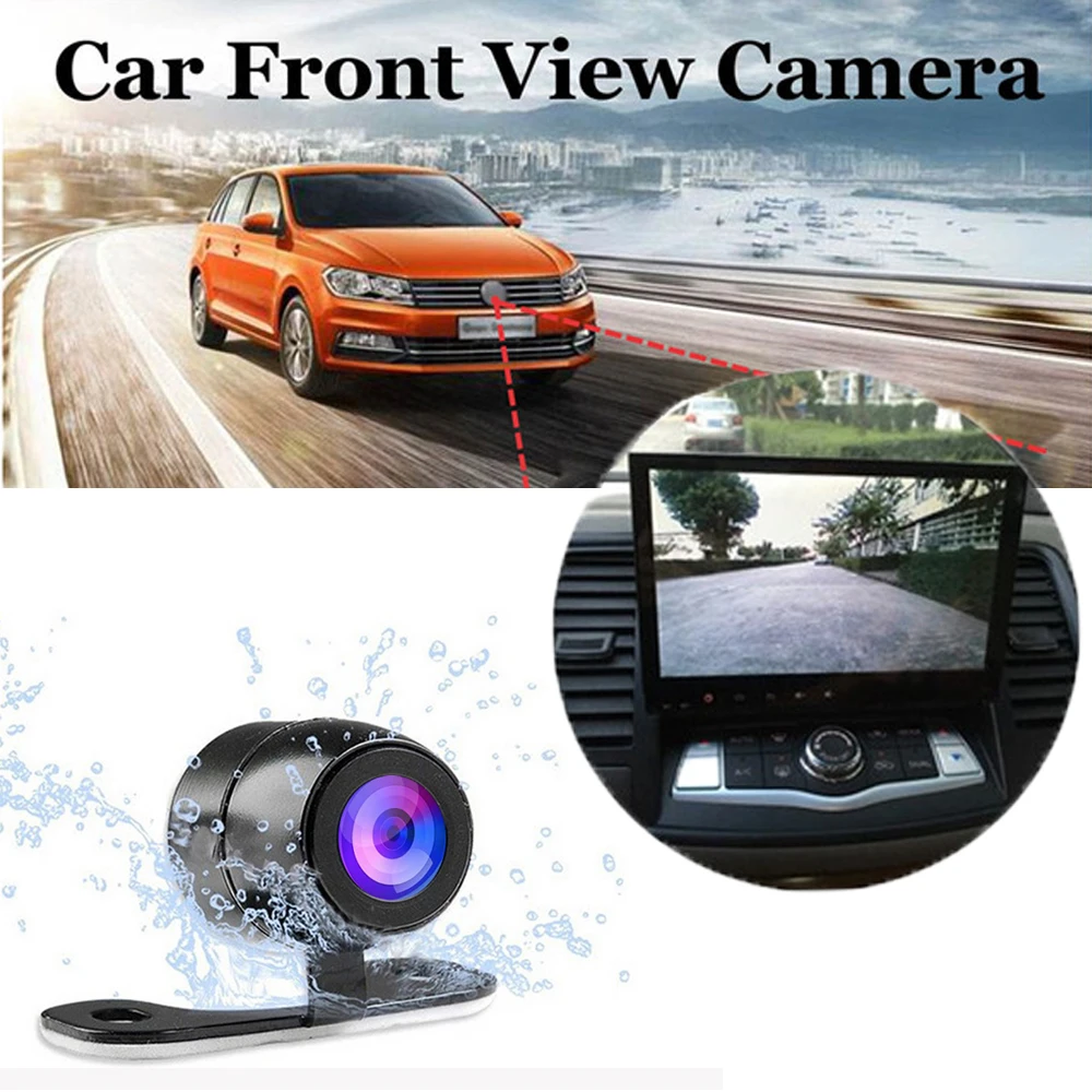 Auto CCD Car Backup Front View Camera Monitor Parking Assistance Waterproof Camera Front View Camera no mirror no parking line