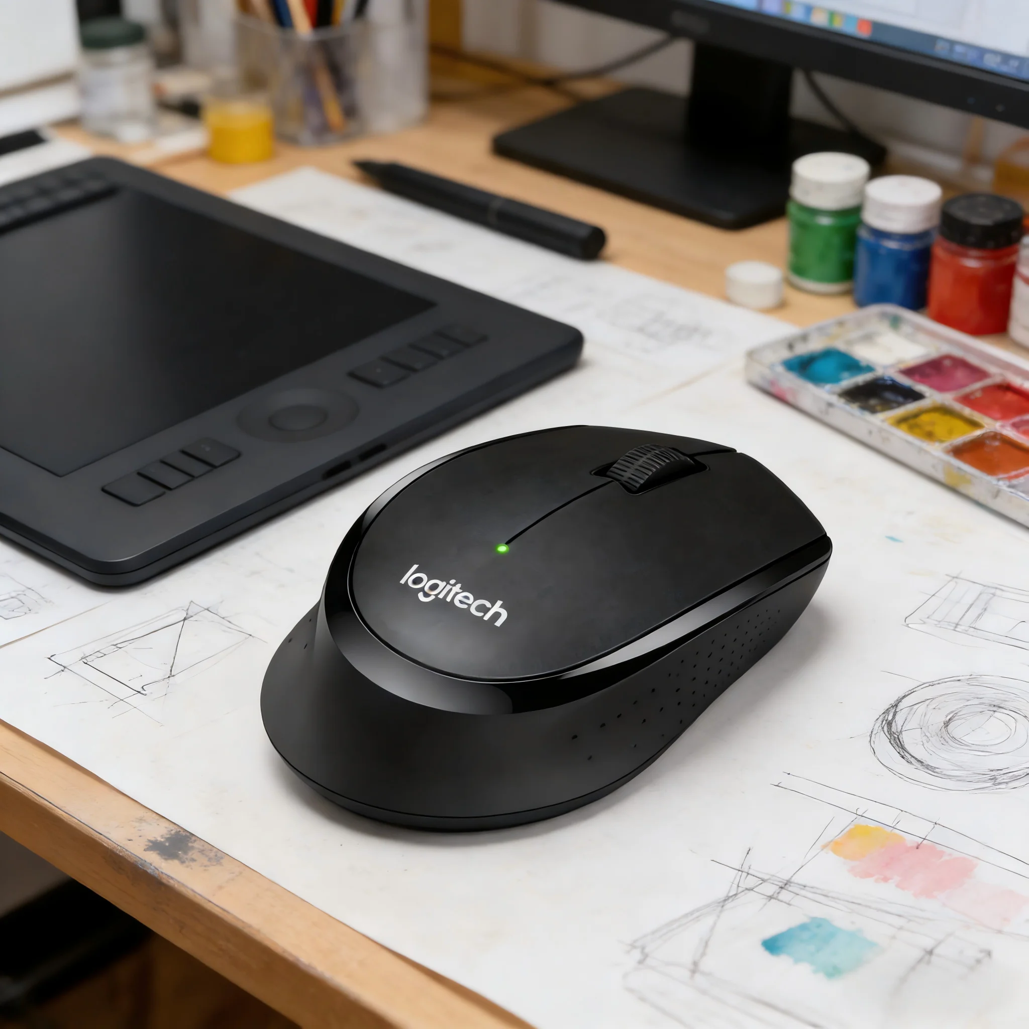 

Оптическая мышь M330 с разрешением 1000DPI, точное позиционирование, незаменимая для бизнеса и офиса