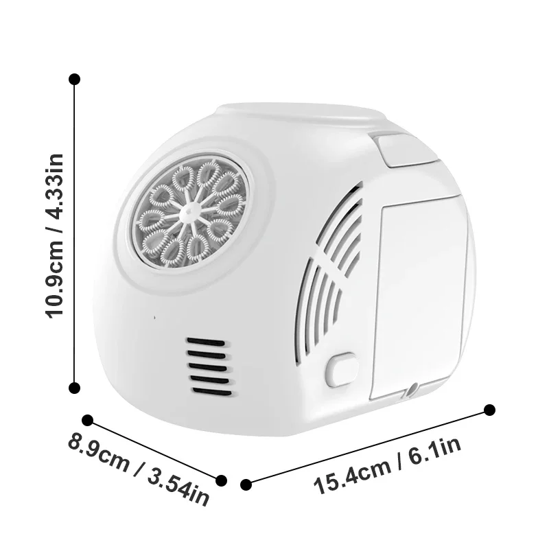 ماكينة فقاعات كهربائية محمولة باليد مع لعبة فقاعات خفيفة وقاذفة فقاعات هدية للعطلات بدون بطارية مياه فقاعية #6