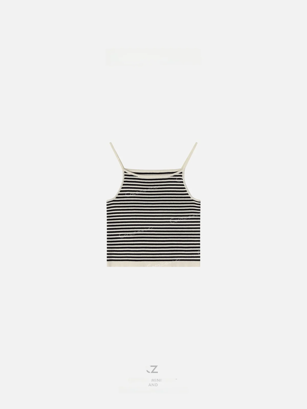 

Spring 2026 New Sle ZONE Color Blo Striped Slim Fit Svel Vest Women's Faionable Versatile Strap Top Cotton Material