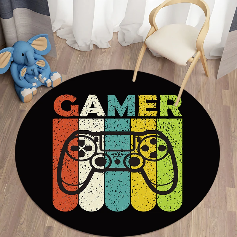 Round Rugs Living Room Floor Mats Children\'s Carpet   Bedroom Carpets   Door  Home Decor Mode