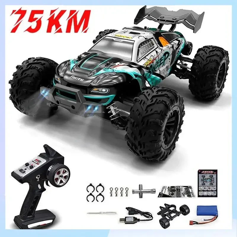 RC Car 75KM/H High Speed Racing Remote Control Car Truck for Adults 4WD Off Road Monster Trucks Climbing Vehicle Christmas Gift