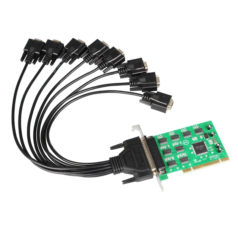 PCI to 8 serial port card 8 ports RS232 COM card 1 drag 8 serial port DB9 line