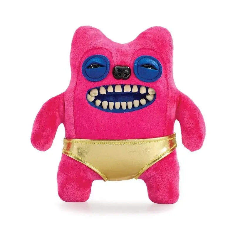 Novo felpger genuíno broto monstro fang ke yao bao ouro rush série feio e bonito boneca de pelúcia decoração boneca de pelúcia presentes para crianças