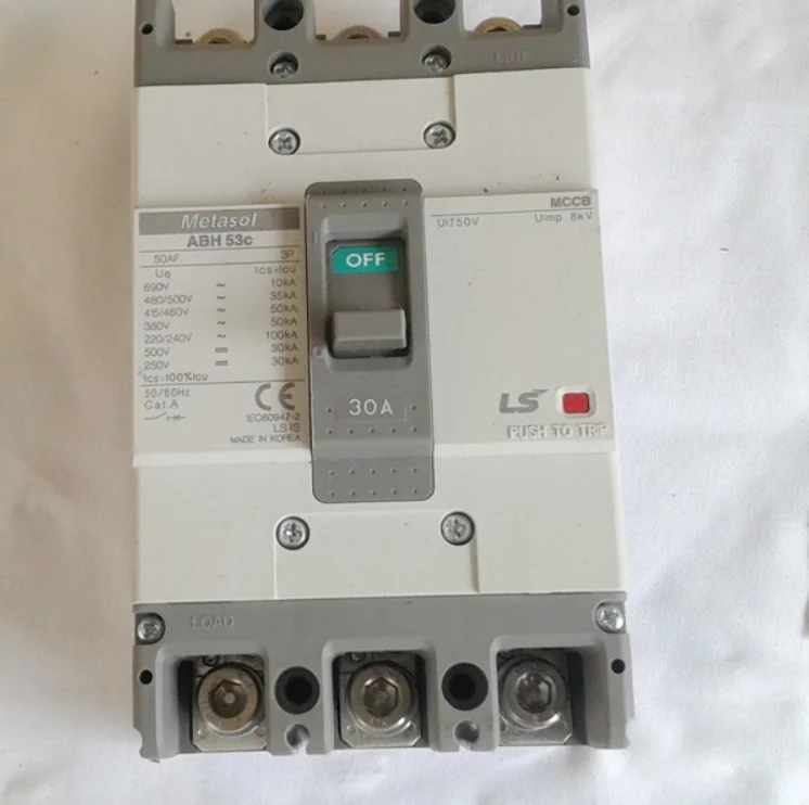 Original Korean Metasol Circuit Breaker ABH53C 3-phase 20A/32A/50A/63A/75A/100A