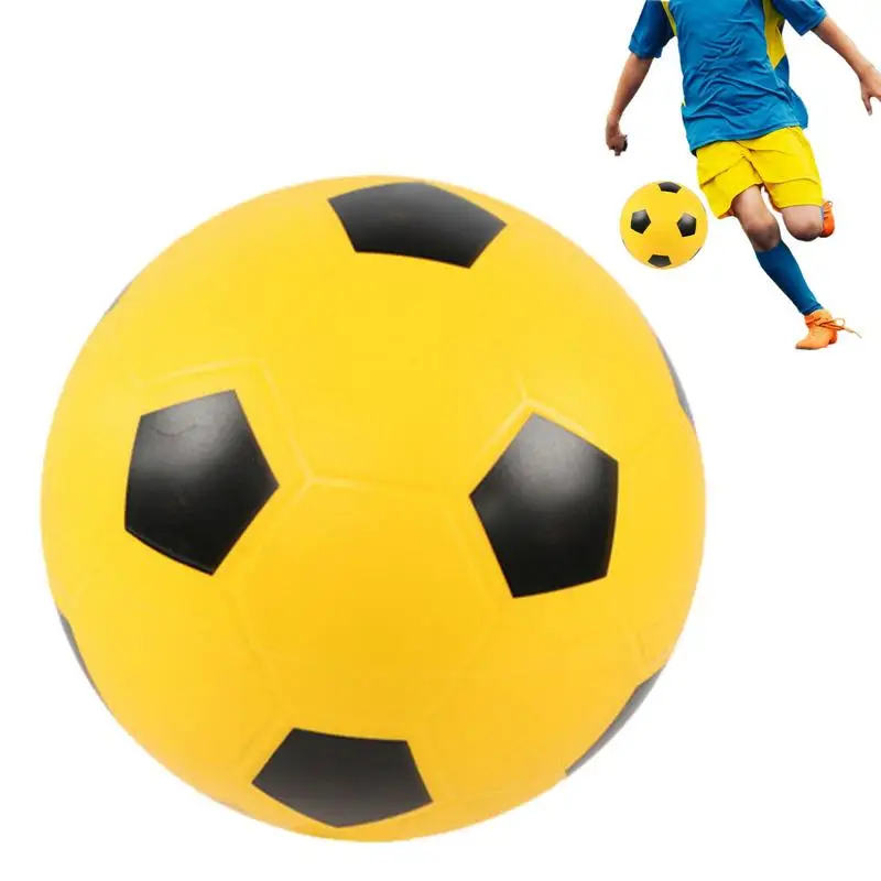 Indoor Silent Soccer Ball 3,5-Zoll-Silent Football Ball aufblasbarer Ball leicht zu greifen hoch dichte aufblasbare leise Trainings ball