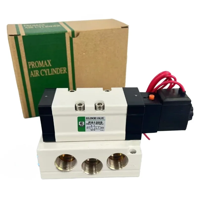 

PMC original solenoid valve PS120S two-position five-way large flow reversing valve control large SCJ/QGB