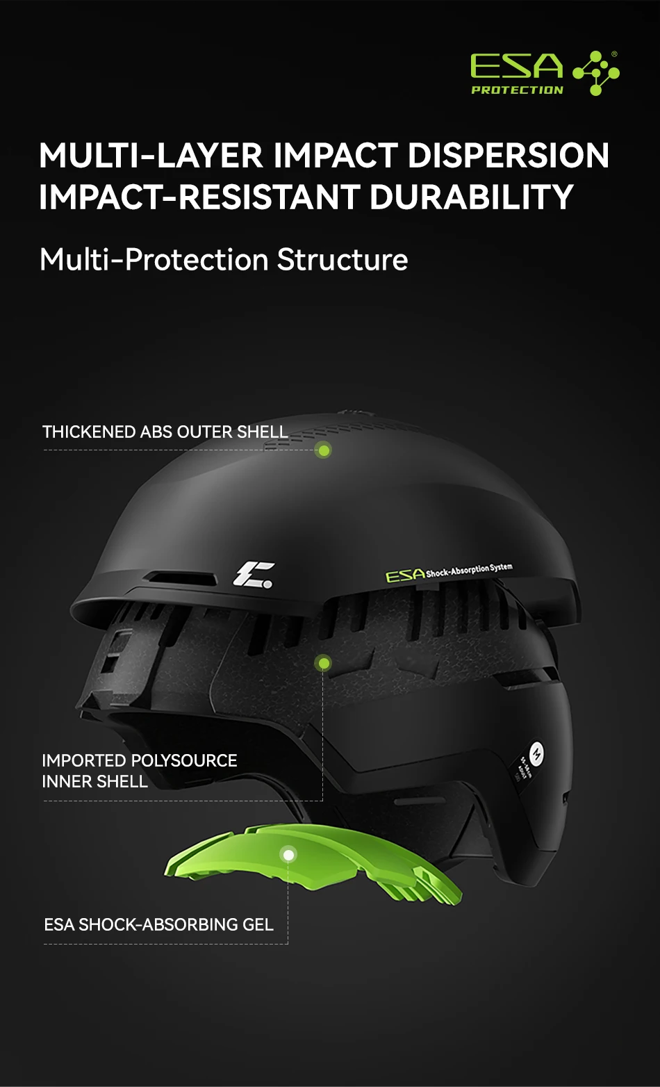 COPOZZ Winter-Skihelm, einteiliger universeller Schneehelm für Erwachsene, Skaten, Ski, Snowboard, Outdoor-Sporthelme mit RECCO-Reflektor – Detail 4