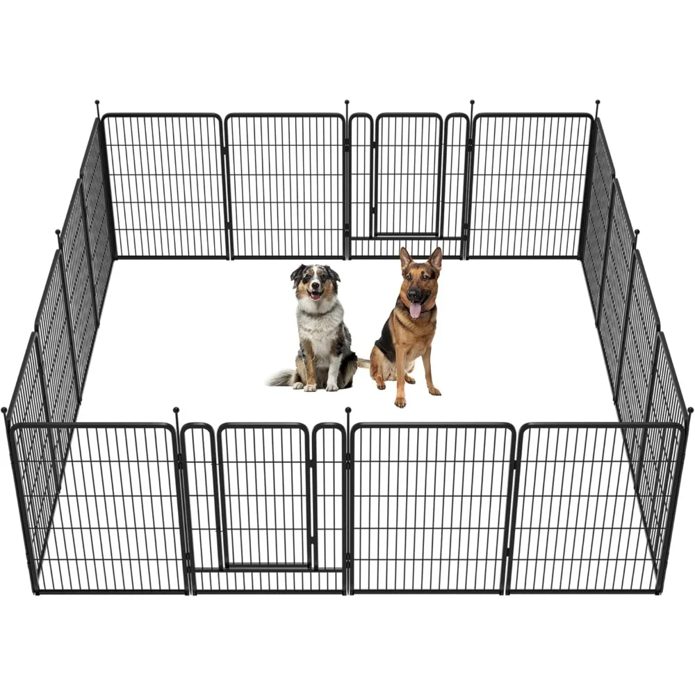 Instant Dog Playpen, Ideal for RVers, Where Portability Meets Sturdiness, 40inch 16 Panels│Patented