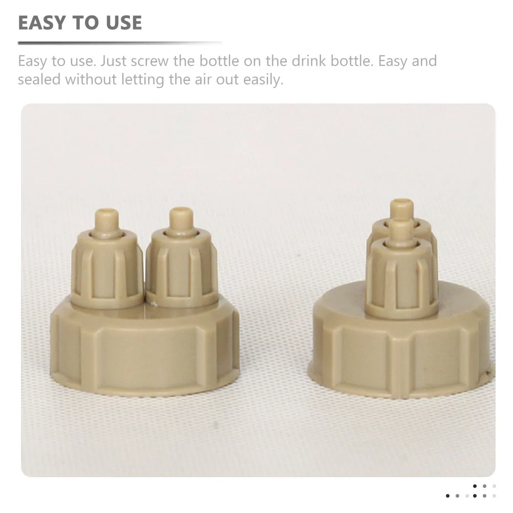 

3pcs DIY Bottle Cap Reactor Carbon Dioxide Accessories Diffuser Aquarium CO2 Generator Portable Wear Resistant Long Lasting