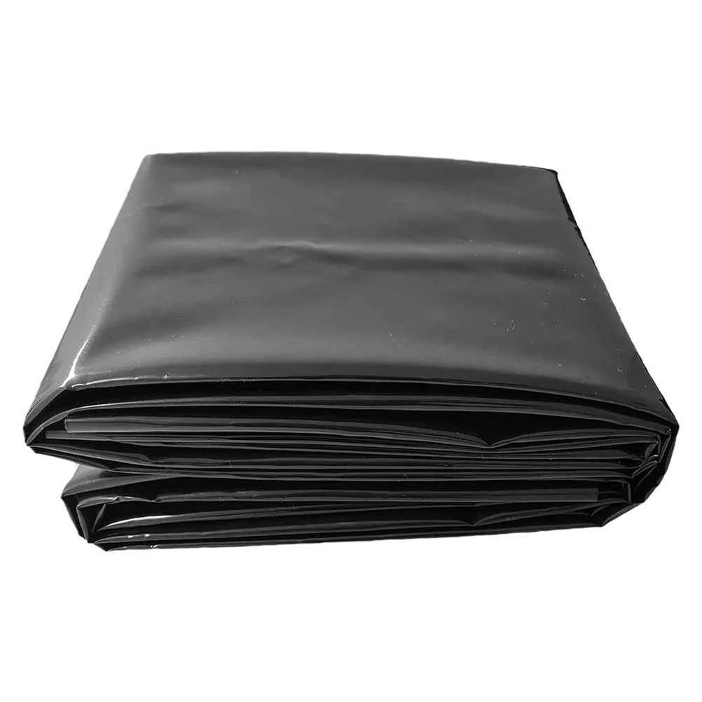 2m*3m HDPE Impermeable Membrane Pond Liner Fish Pond Skin Pool Cloth Black Waterproof Garden Supplies Landscaping Long Life