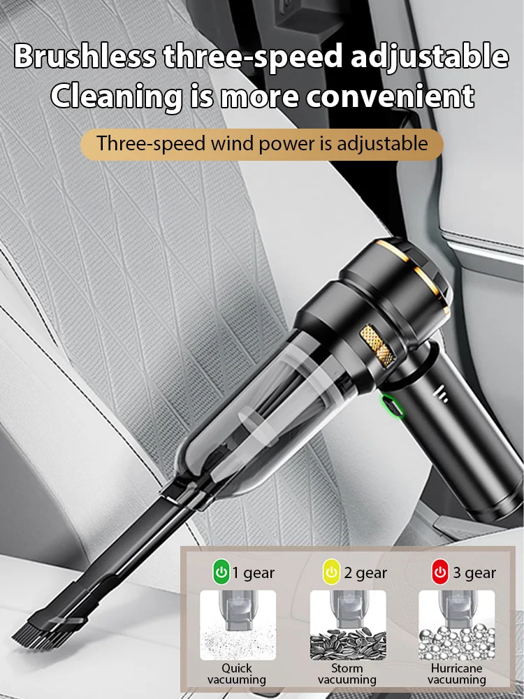 Car Vacuum Cleaner Wireless Mini Handheld Strong Suction Cleaning Machine Portable Vacuum Cleaner for Car Home