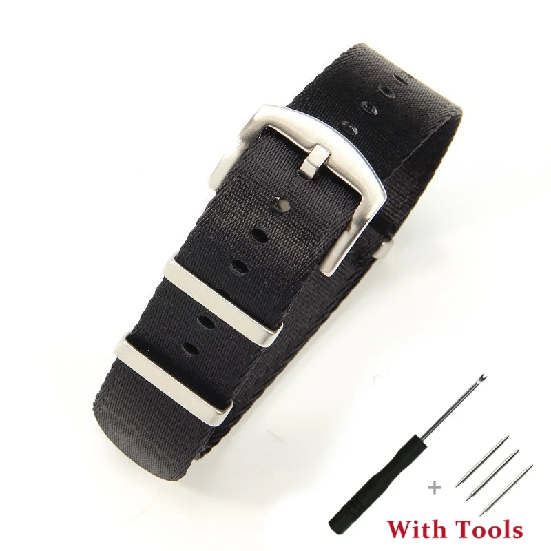 20mm 22mm High Quality Durable Nylon Canvas Watch Strap Replacement for Universal Sport Waterproof Watch Band Bracelet Accessory