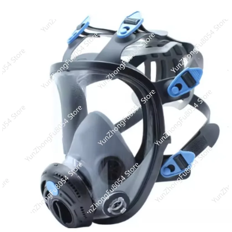 Gas Mask Full Mask Hydrogen Sulfide Acid Spray Paint Pesticide Chemical Fire Ash Dust Grinding Mask