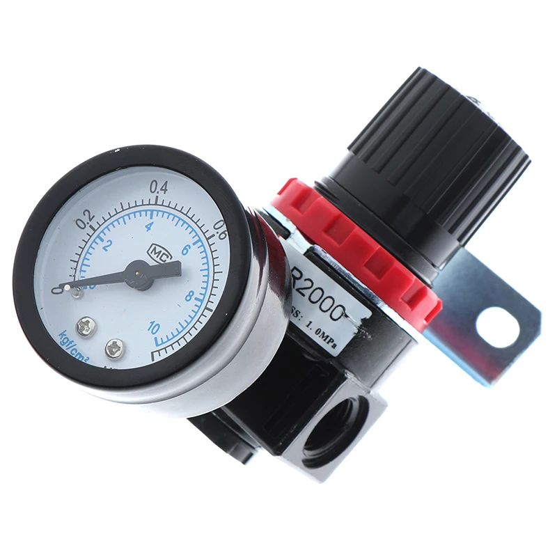 

1Pc AR2000 Air Control Compressor Pressure Gauge Relief Regulating Regulator Valve.