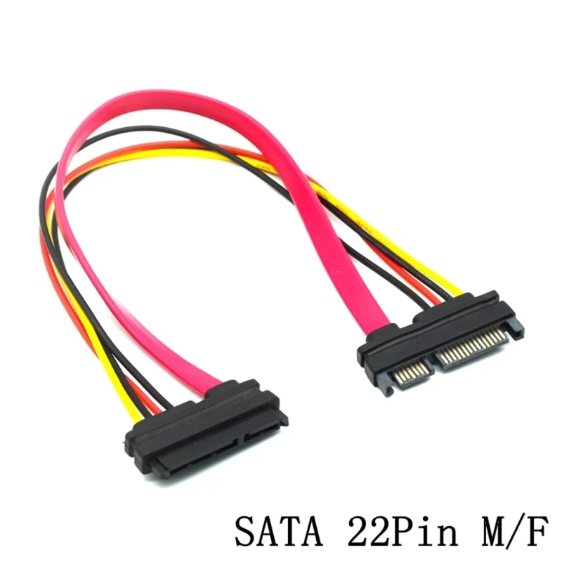 

2024 New 30cm/50cm 22Pin Cable Male to Female 7+15 Pin Serial Data Power Combo