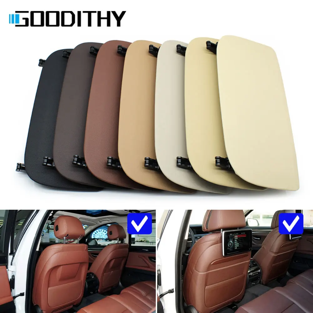 

New Model Front Seat Backrest Leather Pocket Pack Trim Cover For BMW 5 GT X5 X6 7 Series F10 F11 F07 F01 F02 F15 F16 730 735 740