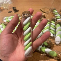 50 PCS Mini Wedding Glass jar candy dragees Glass bottle Wedding Test tube Party Diameter 22mm Small Cork bottle dragee Tube