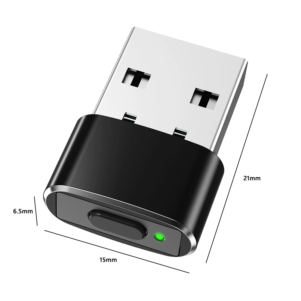 미니 마우스 Jiggler USB 포트 셰이커 Wiggler 노트북 용 감지할 수 없는 자동 이동 장치는 컴퓨터를 깨우고 마우스 움직임을 시뮬레이션합니다.