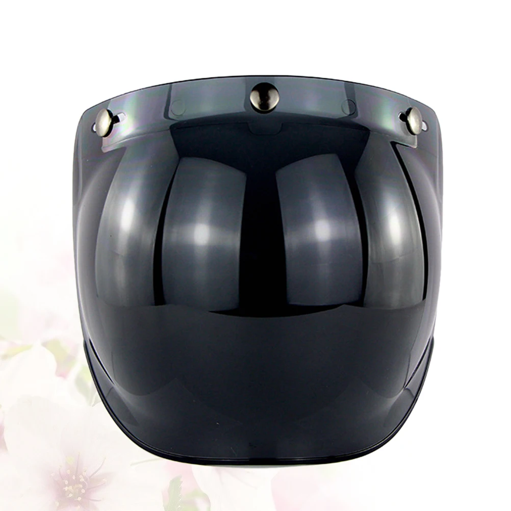 

Detachable Bike Goggles Visor Anti-glare Windproof PC Fence Three Buckles Shield and Install Belt Rack for DIY (De